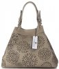 Bőr táska shopper bag Vittoria Gotti földszínű V8913